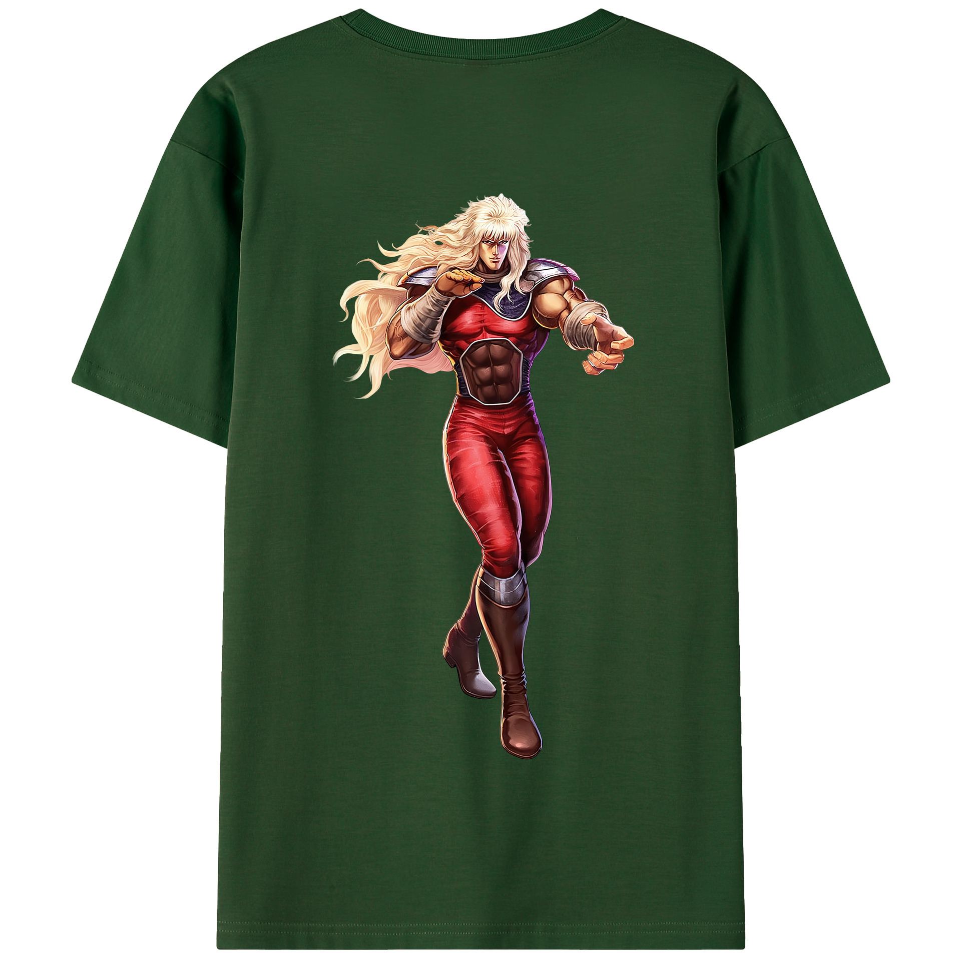 （画像用） 北斗の拳 Fist of the North Star 綿100％半袖Tシャツ（背面プリント）